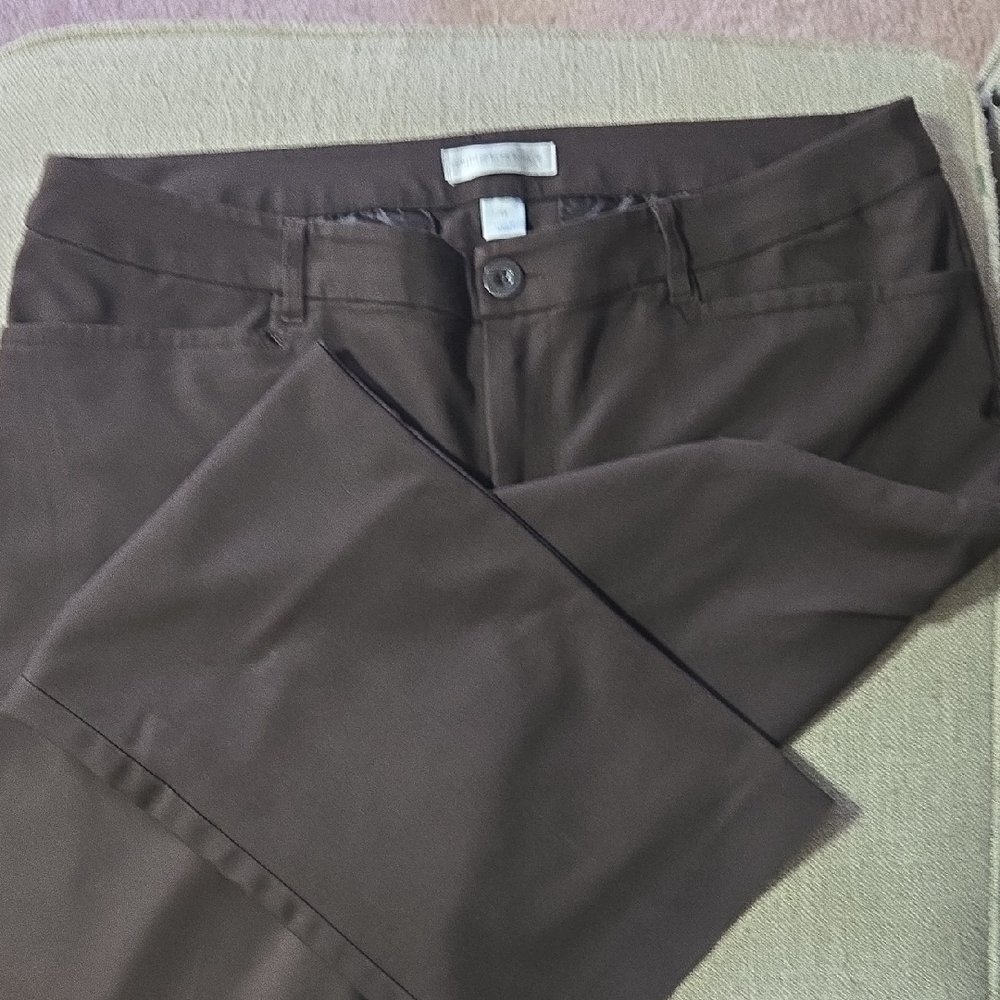 Christopher & Banks Chocolate Trousers Womens Size 14
